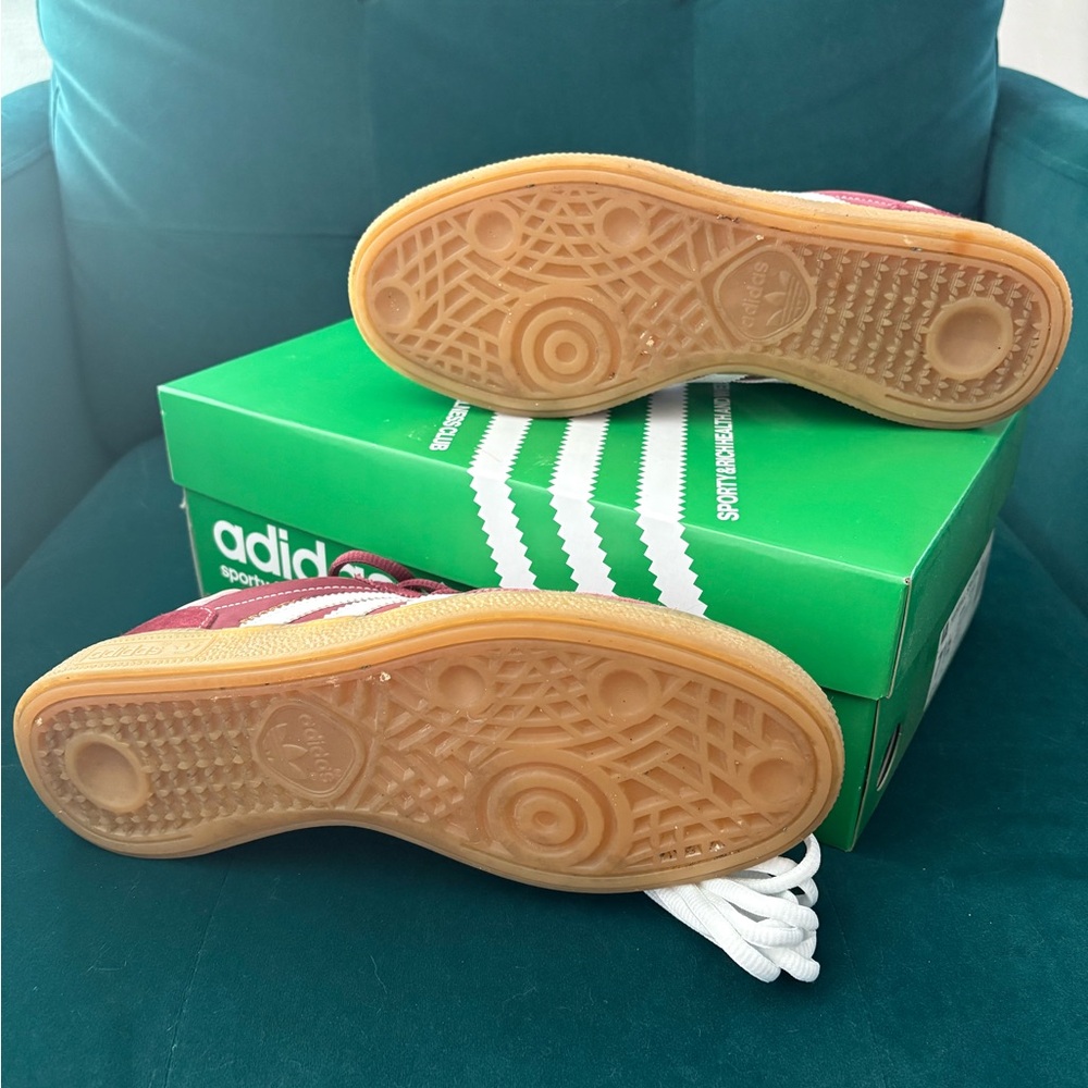 Adidas x Sporty & Rich Handball Spezial Shadow Red Sneakers Suede with box - Picture 6 of 7